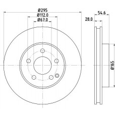 8DD 355 108-781 HELLA Гальмівний диск