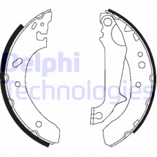 LS1683 DELPHI Комплект гальмівних колодок