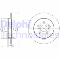 BG4201C DELPHI Гальмівний диск