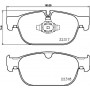 8DB 355 024-801 HELLA PAGID Комплект гальмівних колодок дисковий гальм