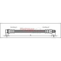 4114767 METZGER Гальмівний шланг