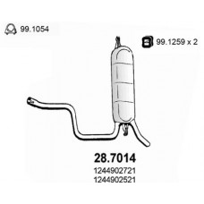 28.7014 ASSO Глушник вихлопних газів кінцевий