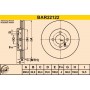 BAR22122 BARUM Гальмівний диск