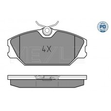 025 231 7218/PD MEYLE Комплект гальмівних колодок дисковий гальм