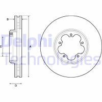 BG9150 DELPHI Гальмівний диск