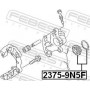 2375-9N5F FEBEST Ремкомплект, Гальмівний супорт