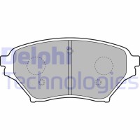 LP1761 DELPHI Комплект гальмівних колодок дисковий гальм