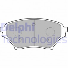 LP1761 DELPHI Комплект гальмівних колодок дисковий гальм