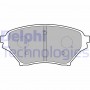 LP1761 DELPHI Комплект гальмівних колодок дисковий гальм
