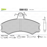 598153 VALEO Комплект гальмівних колодок дисковий гальм