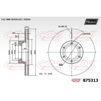 875313 MAXTECH Гальмівний диск