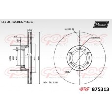 875313 MAXTECH Гальмівний диск