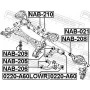 NAB-205 FEBEST Підвіска амортизатор