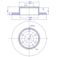 142.1458 CAR Гальмівний диск