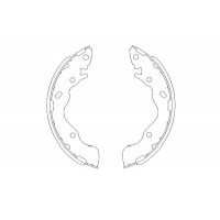 KBS-3402 KAVO PARTS Комплект гальмівних колодок