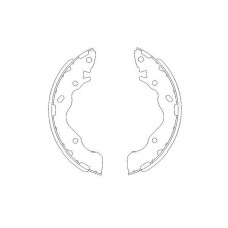 KBS-3402 KAVO PARTS Комплект гальмівних колодок