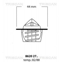 8620 2782 TRISCAN Термостат охолоджувальна рідина