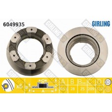 6049935 GIRLING Гальмівний диск