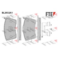 BL2932A1 FTE Комплект гальмівних колодок дисковий гальм