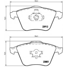 P 10 012 BREMBO Комплект гальмівних колодок дисковий гальм