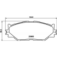 MDB2747 MINTEX Комплект гальмівних колодок дисковий гальм