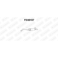 FD30157 VENEPORTE Глушник вихлопних газів кінцевий