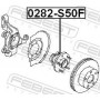 0282-S50F FEBEST Ступиця колеса