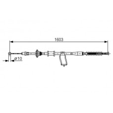1 987 482 174 BOSCH Тросик, cтояночный тормоз