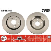 DF4857S TRW Гальмівний диск