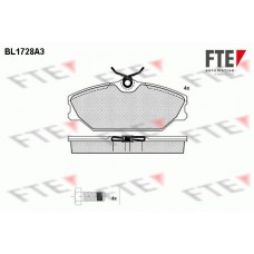 BL1728A3 FTE Комплект гальмівних колодок дисковий гальм