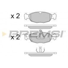 BP2520 BREMSI Комплект гальмівних колодок дисковий гальм