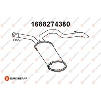 1688274380 EUROREPAR Глушник вихлопних газів кінцевий