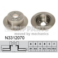N3312070 NIPPARTS Гальмівний диск