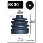 BK30 SHAFTEC Комплект пыльника, Привідний вал