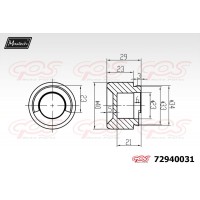 72940031 MAXTECH Поршень корпус скоби гальма