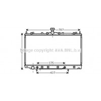MT2217 AVA QUALITY COOLING Радіатор охолодження двигуна