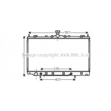 MT2217 AVA QUALITY COOLING Радіатор охолодження двигуна