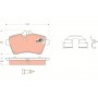 GDB1629 TRW Комплект гальмівних колодок дисковий гальм