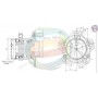 70-060096 MULTIPARTS Комплект підшипника ступиці колеса