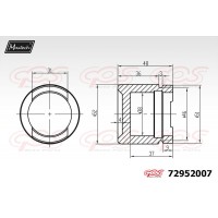 72952007 MAXTECH Поршень корпус скоби гальма