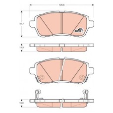 GDB3437 TRW Комплект гальмівних колодок дисковий гальм