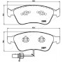 PA-0923AF JAPANPARTS Комплект гальмівних колодок дисковий гальм