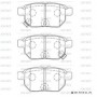 SN938P ADVICS Комплект гальмівних колодок дисковий гальм