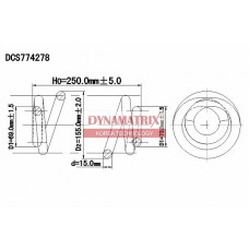 DCS774278 DYNAMATRIX Пружина ходової частини