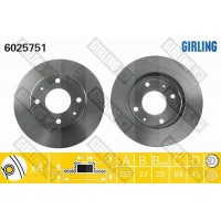 6025751 GIRLING Гальмівний диск