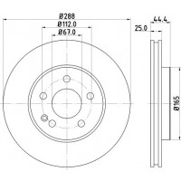 8DD 355 111-081 HELLA Гальмівний диск