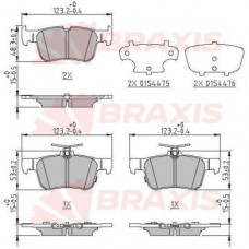 AA0647 BRAXIS КомплеК т гальмівних колодок, дискове гальмо