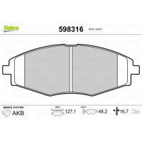 598316 VALEO Комплект гальмівних колодок дисковий гальм
