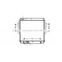 TO2561 AVA QUALITY COOLING Радіатор охолодження двигуна