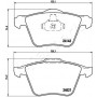 PA-0349AF JAPANPARTS Комплект гальмівних колодок дисковий гальм